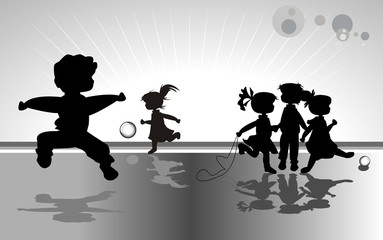 kids silhouettes