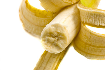 banana isolated over white