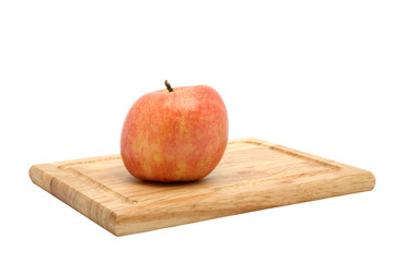 York Apple on Cutting Board