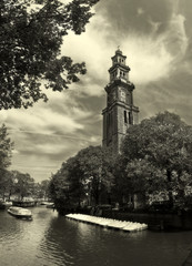 Amsterdam. Canal #6 (sepia).