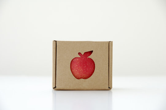 apfel in der verpackung