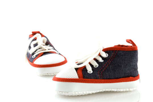sporting shoes for a little baby