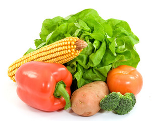 healthy food studio isolated over white