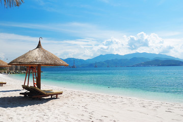 Beach Scene, Tropics, Pacific ocean