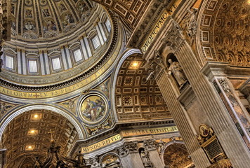 Fototapeta na wymiar Watykan, Rzym, Włochy - Bazylika Świętego Piotra