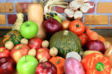 Vegetables and Fruits.