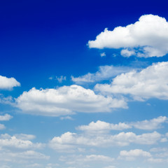 Naklejka na ściany i meble blue sky and beautiful white clouds