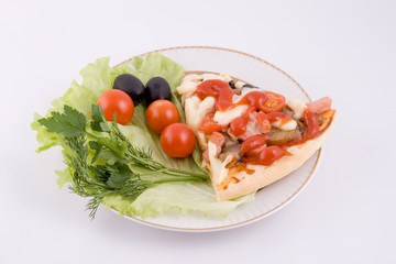 Pizza with vegetables