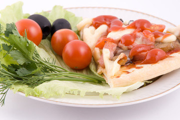 Pizza with vegetables