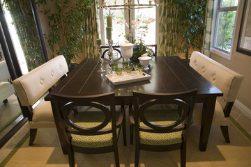 Luxury home dining room.