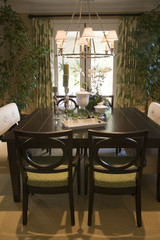 Luxury home dining room.