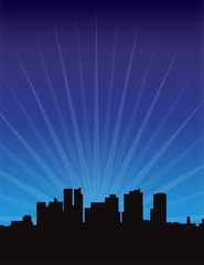 Obraz premium Urban Skyline