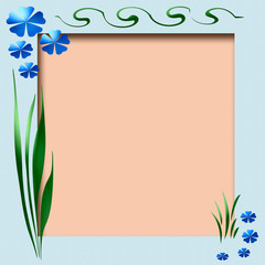 spring scrapbook frame