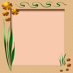 Obraz premium spring scrapbook frame