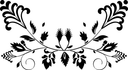symmetric botanic decoration
