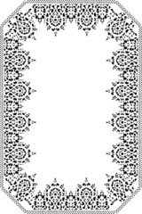 black traditional frame