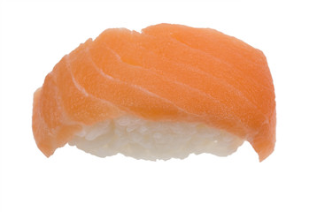 fresh salmon sushi
