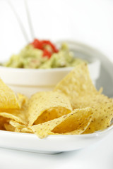 Guacamole mit chips