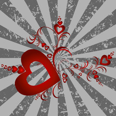 Obraz premium hearts background for valentine`s day