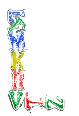 You can write messages with this letters series!
