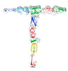 You can write messages with this letters series!