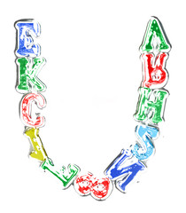 You can write messages with this letters series!