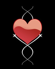 A Valentine Heart on Display