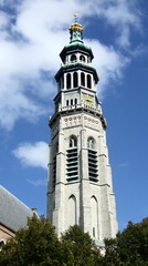 Fototapeta na wymiar Lange Jan en Nieuwe Kerk Middelburg/Zeeland/Niederlande