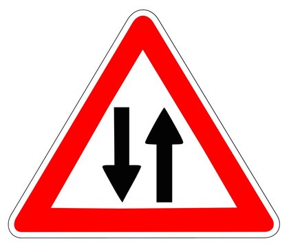 Panneau de Signalisation (Circulation double sens - A18)