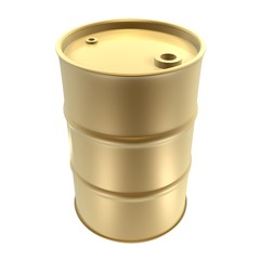 golden oil barrels