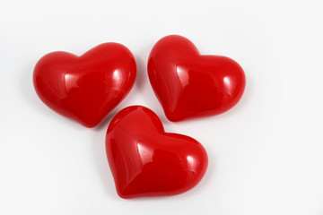 red hearts