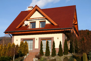 Very nice new house. Residential area. Home.