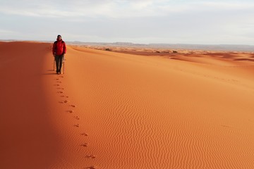 Hike in desert