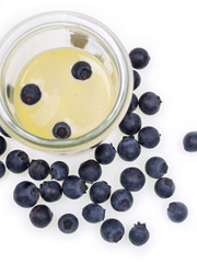 heidelbeer creme mit minze