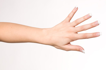 Unterarm Hand und Finger von Frau
