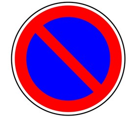 Panneau de Signalisation (Stationnement interdit - B6a1)