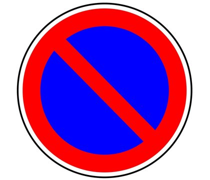 Panneau de Signalisation (Stationnement interdit - B6a1)