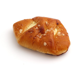 bun filled with cottage cheese