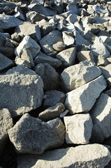 Hard granite stones showing a nice textured contrast