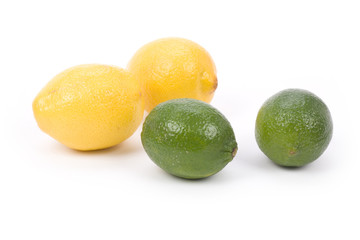 Yellow Lemons and green Lime