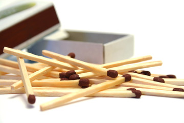 Matches and a box