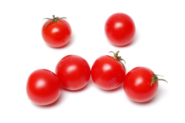 tomato anti-smile on white