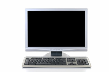 Hi Tech slim line Computer screen and keyboard 