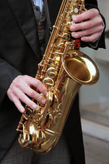 Obraz premium sax player