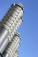 modern metalic vent pipes