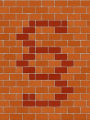 the paragraph sign on seamlessly brickwall tile