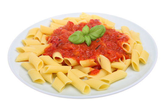 Rigatoni Pasta With Tomato Sauce