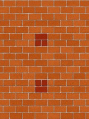 the colon sign on seamlessly brickwall tile