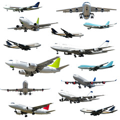 Plane collection on white background.  - 6064325