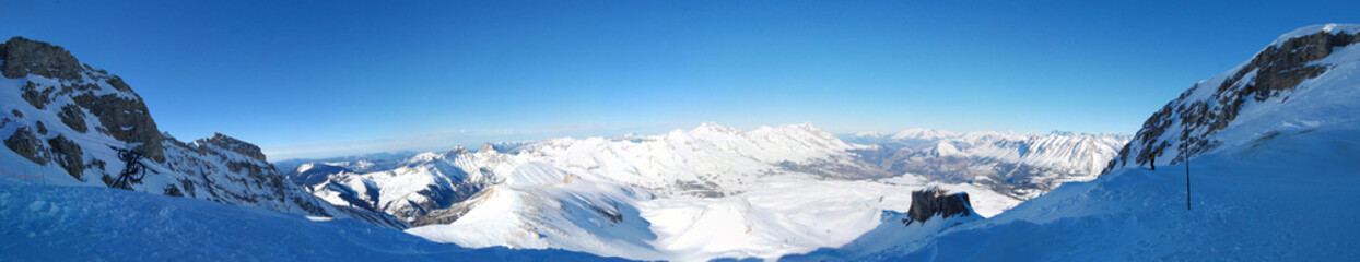 Fototapeta na wymiar Panorama haute montagne